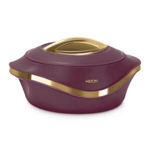 MILTON Pearl 2500 Inner Stainless Steel Casserole, 2.1 litres, Maroon