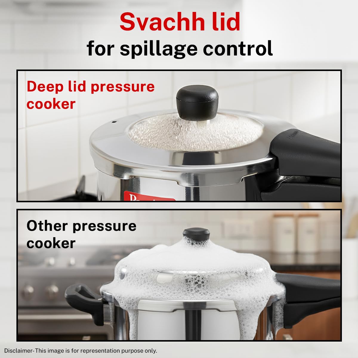 Prestige Deluxe Alpha Svachh Junior Handi Pressure Cooker
