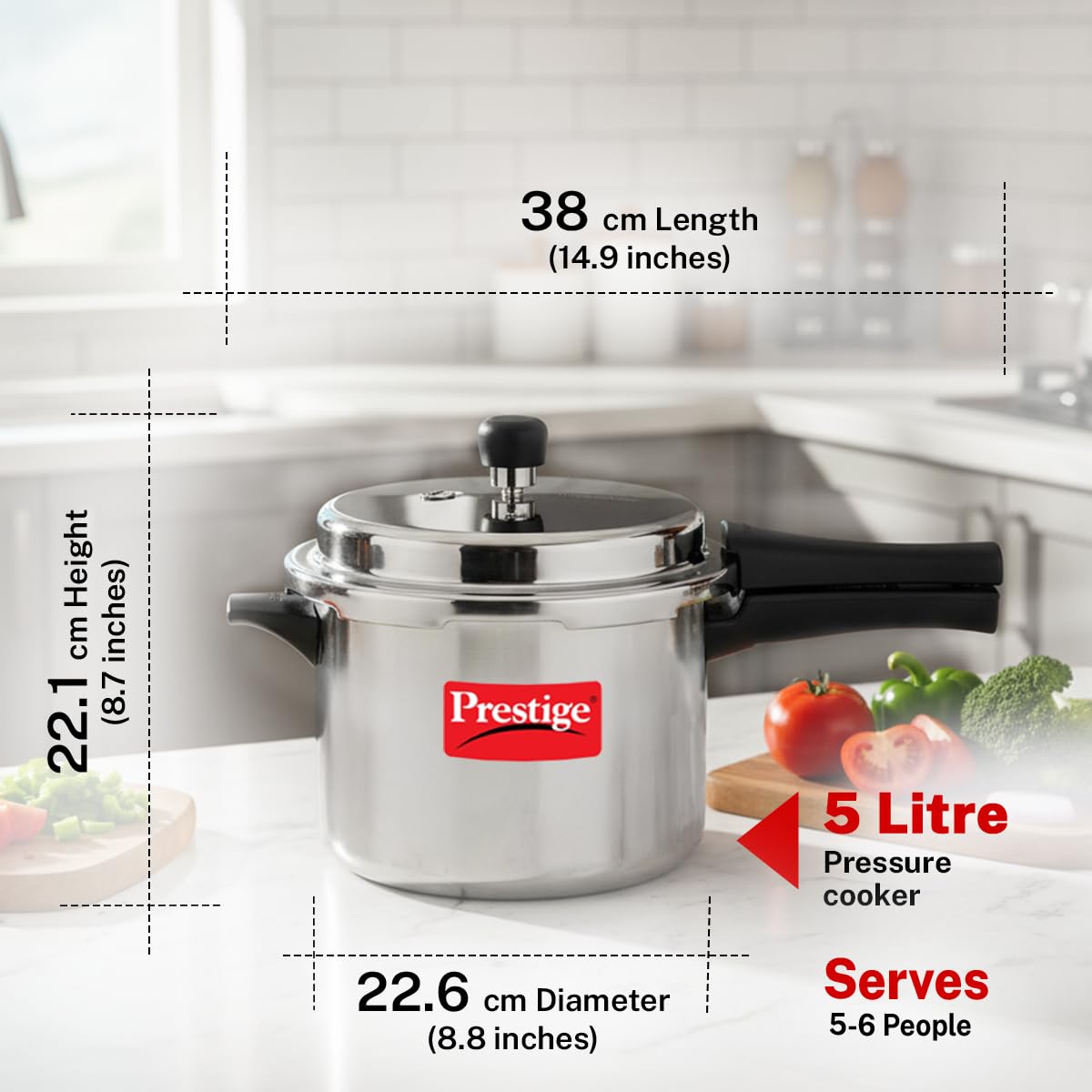 Prestige Popular Aluminium Pressure Cooker