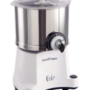 SmartFingers Stainless Steel Comfort Plus Table Top Magic Wet Grinder 110V 60Hz (2 L) For Usa Canada And Japan Only, White