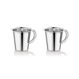 KESARIYA SS 22G RAMPATRA GLASS WITH HANDLE(SET OF 4)