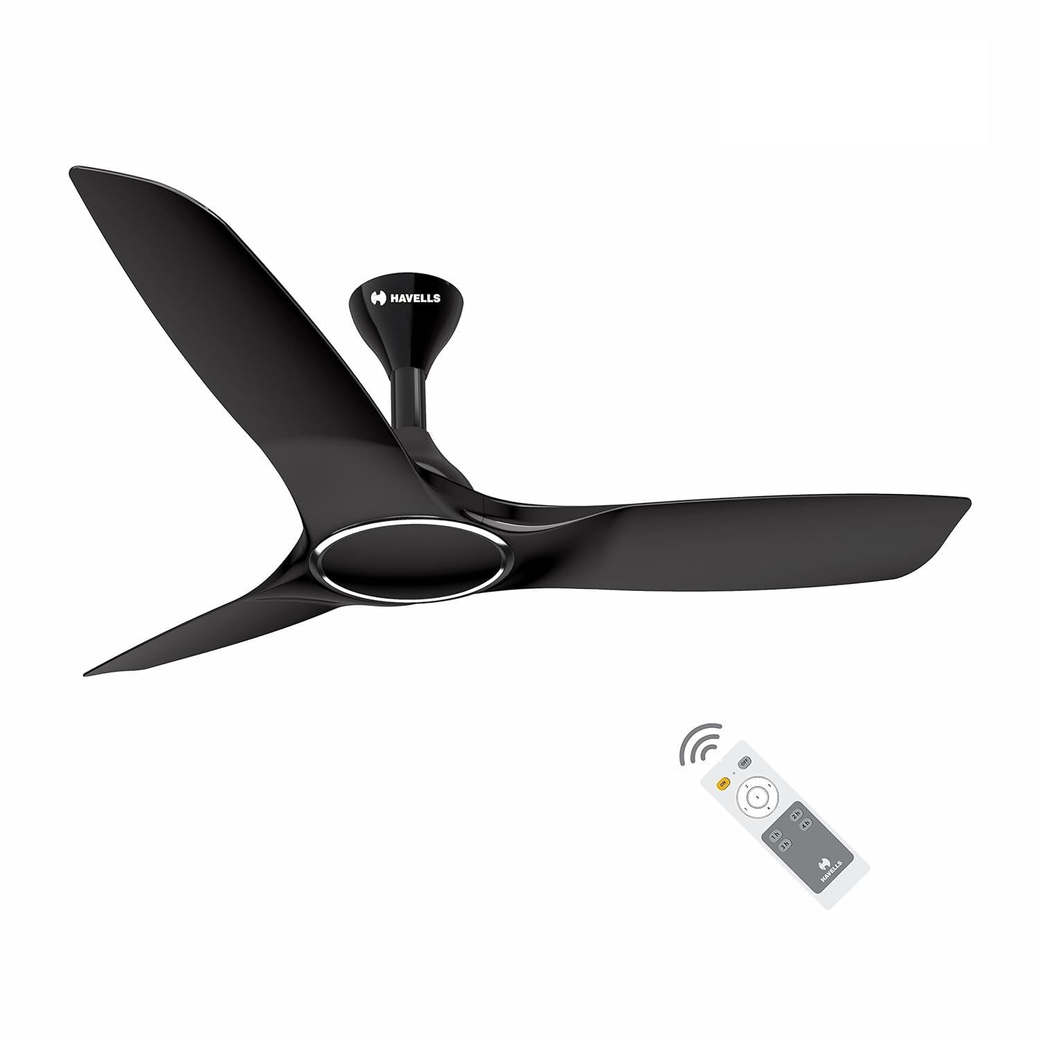 havells ceiling fan -stealth smart metallic black 1200mm