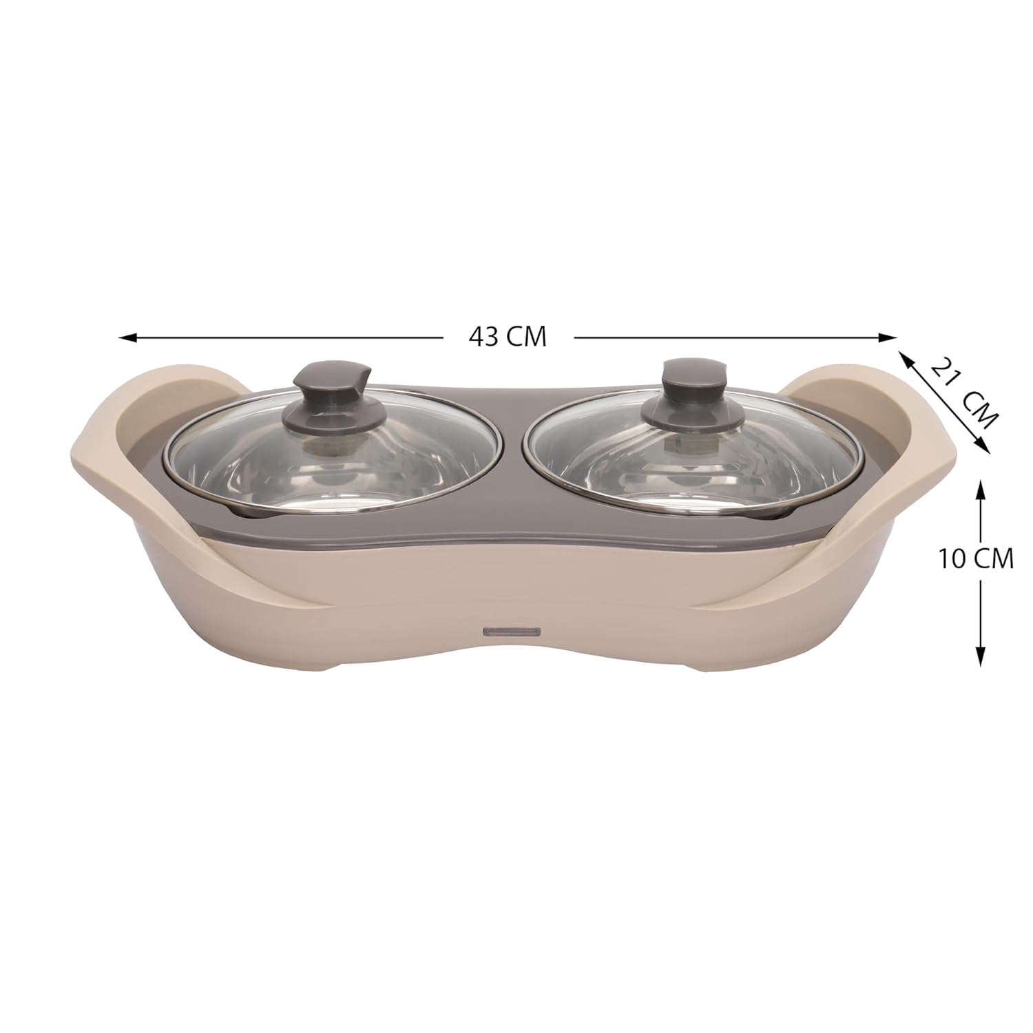 Jaypee Plus 2-in-1 Stainless Steel Electric Casserole Set