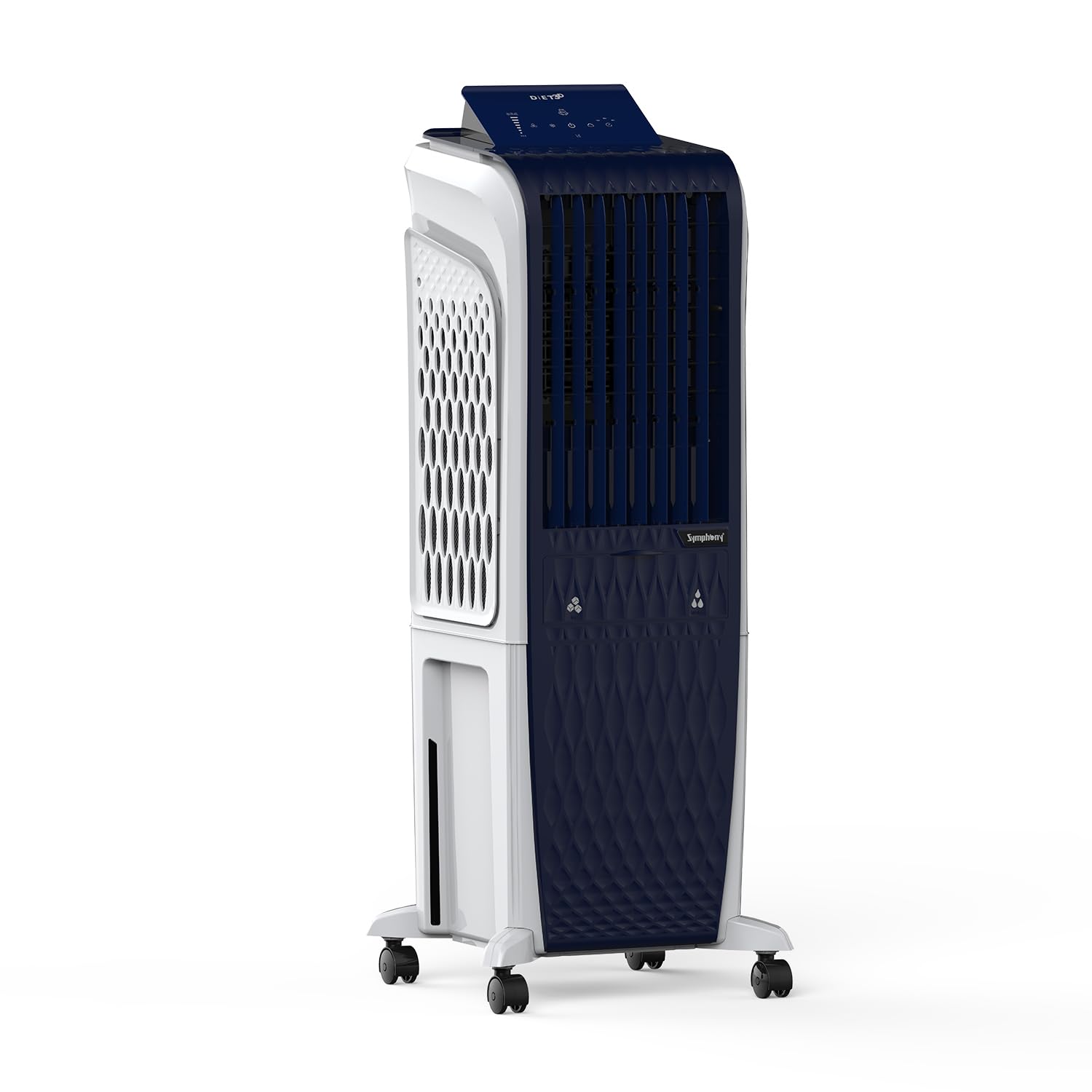 Symphony Diet 3D 30B Tower Air Cooler | BLDC Technology | Honeycomb Cooling Pad | Touchscreen Pop-Up Control Panel | Magnetic Remote + Sleep Mode | 1-Year Warranty