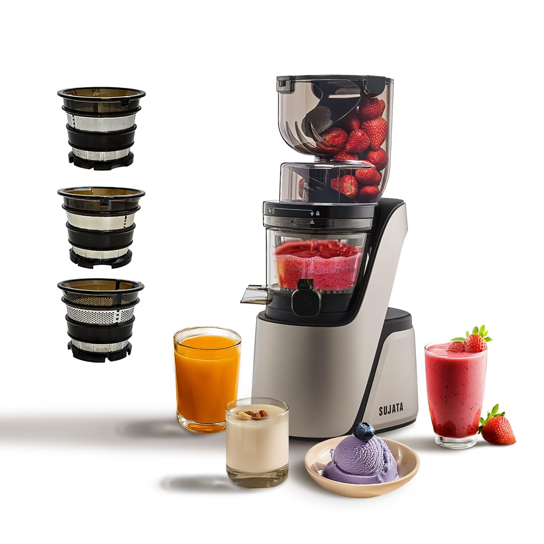 Sujata SJ01 Cold Press Slow Juicer for Fruits & Vegetables with Dual Chute
