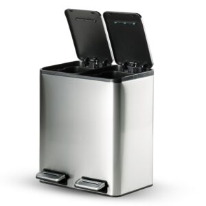 Tramontina 2-in-1 Dual Compartment Dustbin 16L (8L+8L)