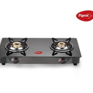 Pigeon Ayush 2 Burner Black