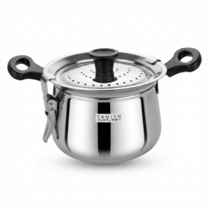 Tanith Stainless Steel Rice Maker Handi with Perforated Safety Lid