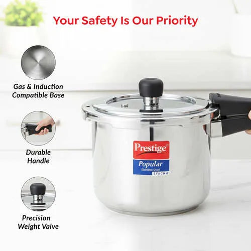 Prestige Svachh Popular Stainless Steel Pressure Cooker