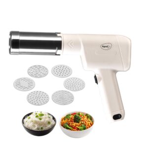 Pigeon Instamami Cordless Noodle Maker | 6 Moulds | Type-C Idiyappam & Pasta Press – Cream