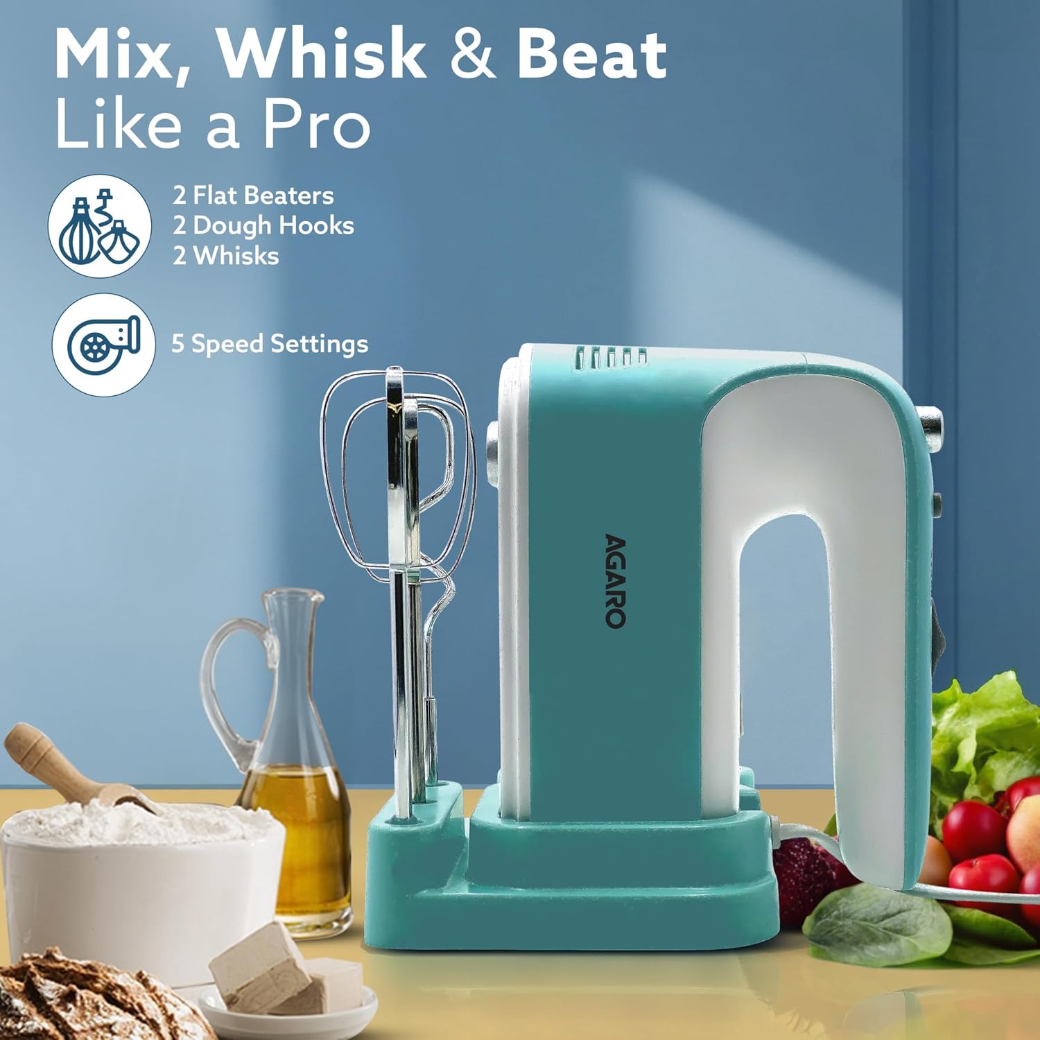 Agaro Regency 300W Hand Mixer