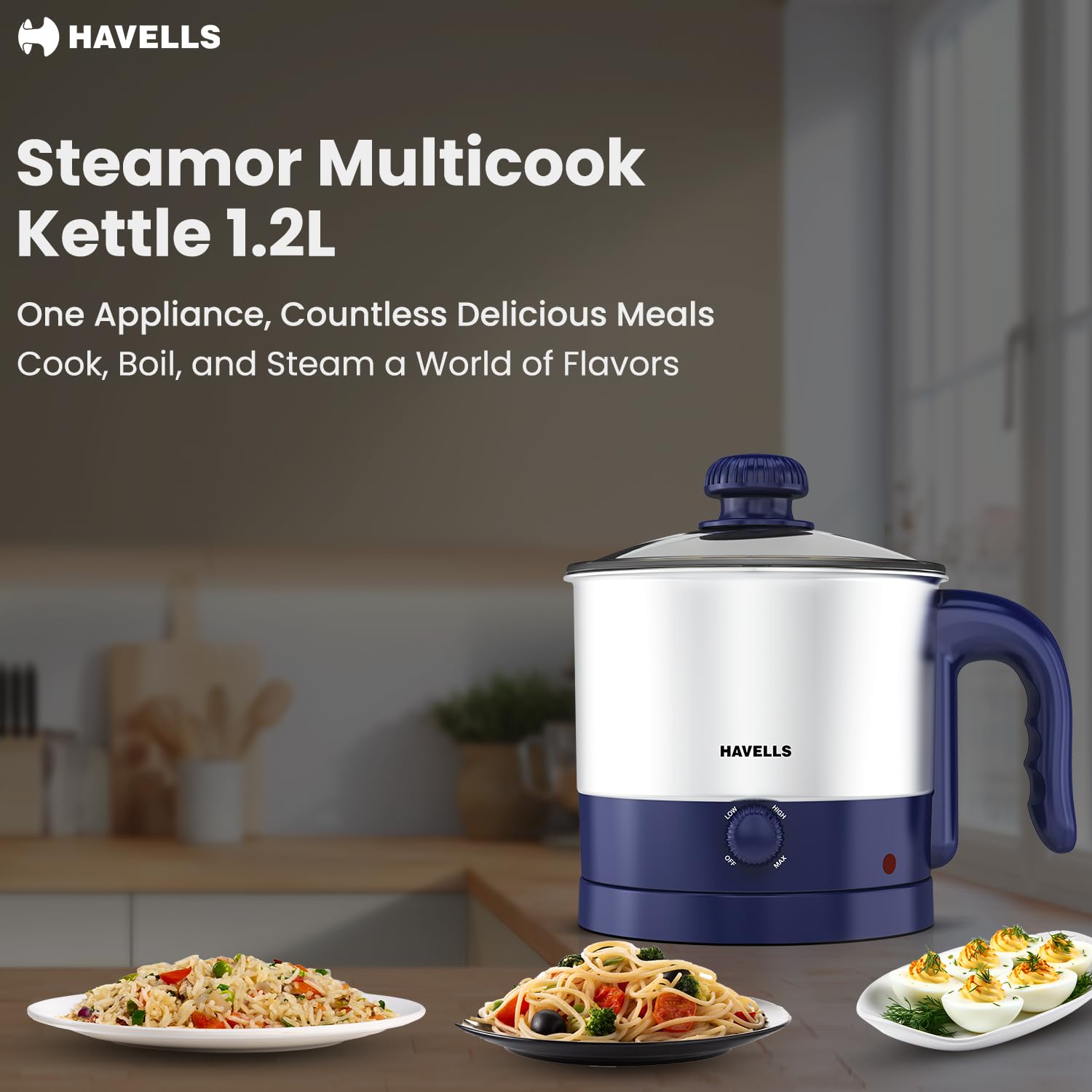 Havells Steamor Multicook Kettle