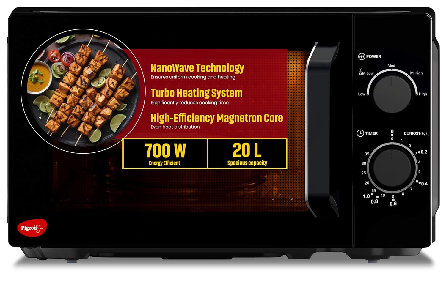 Pigeon 20L Nano Wave Solo Microwave Oven