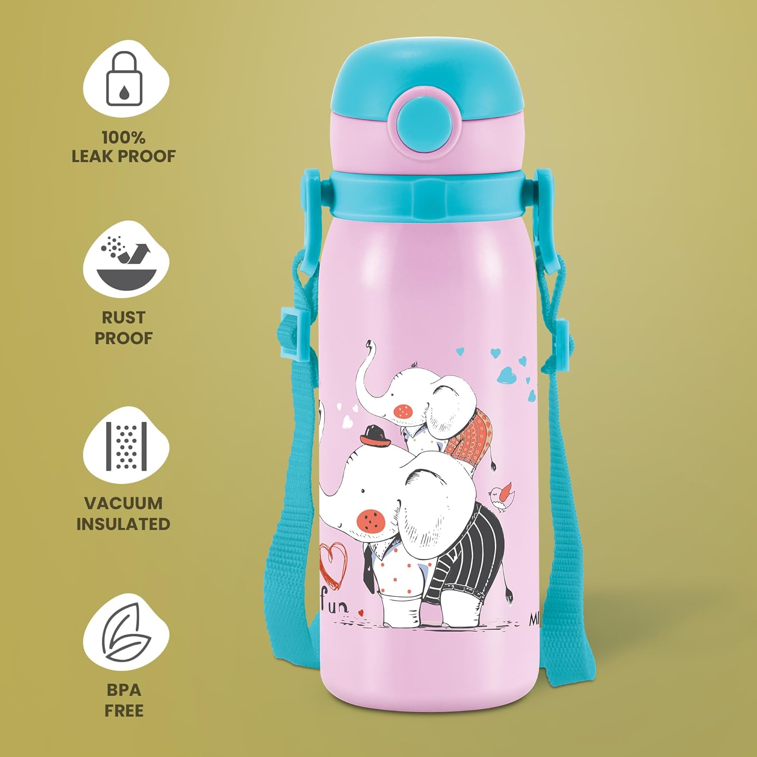 Milton Insulated Inner Stainless Steel Water Bottle