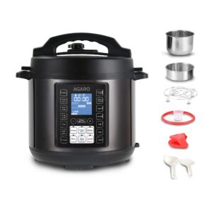 AGARO Imperial 8L Electric Pressure Cooker, 14 Functions, Stainless Steel