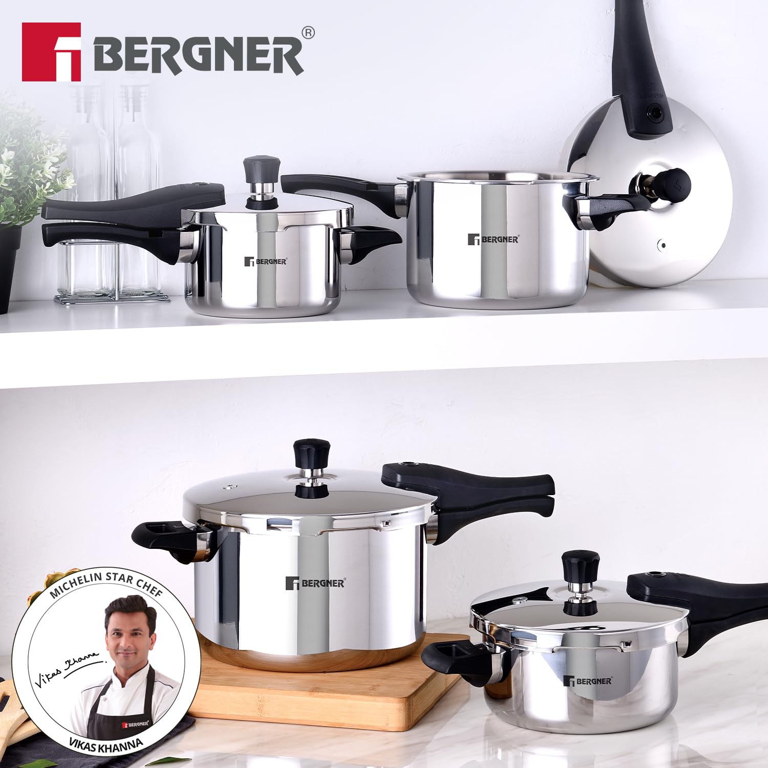 Bergner Argent Elements Triply Stainless Steel