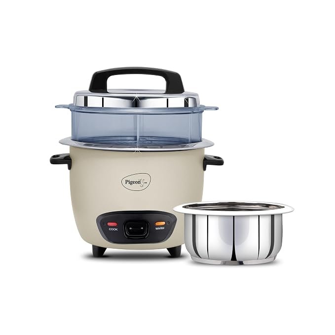 Pigeon Erc Inox Pro With Steamer 1L Dx Grey