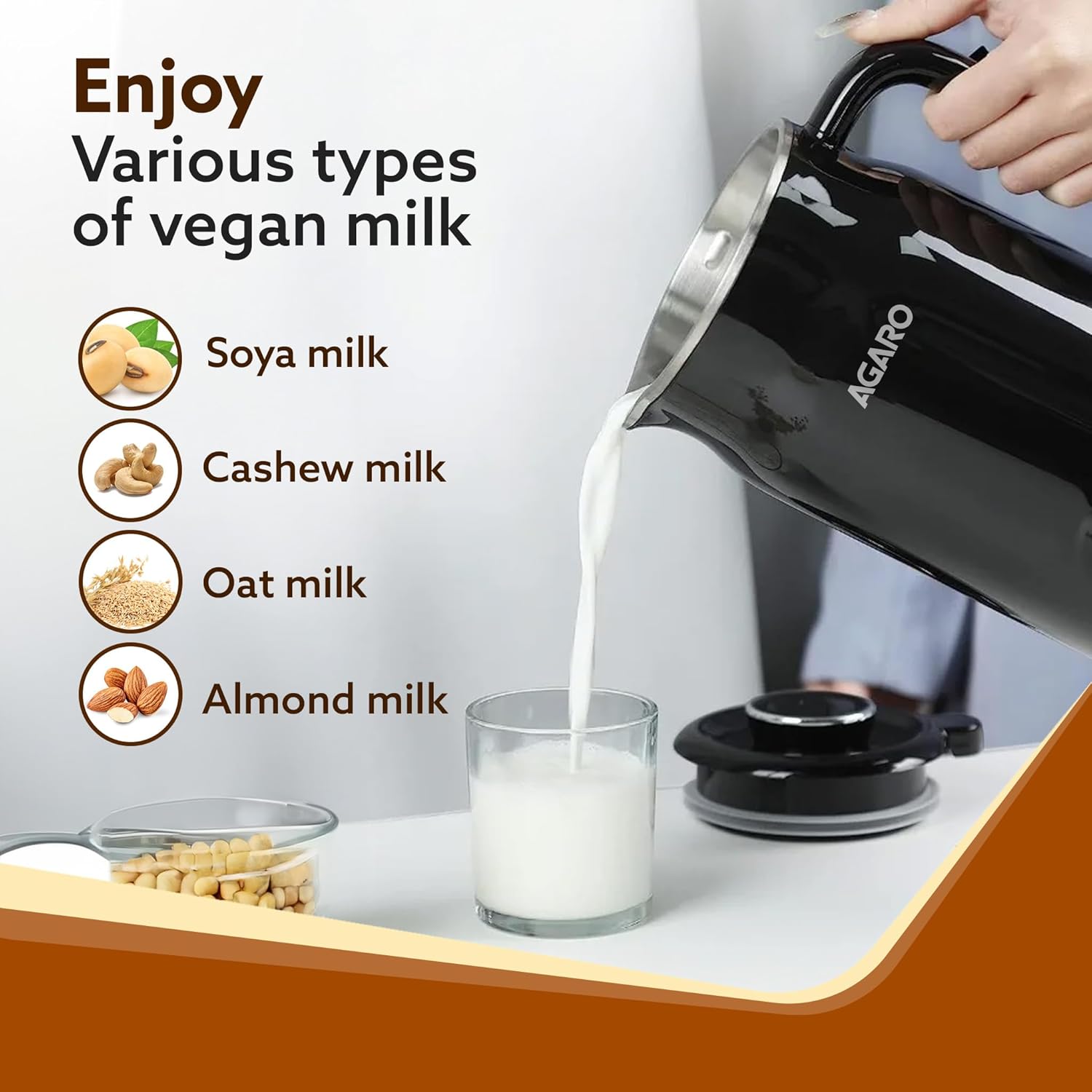 AGARO Regency Automatic Nut Milk Maker