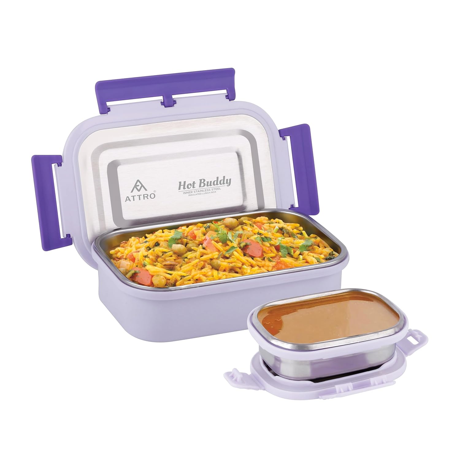 Attro Hot Buddy Stainless Steel Lunch Box