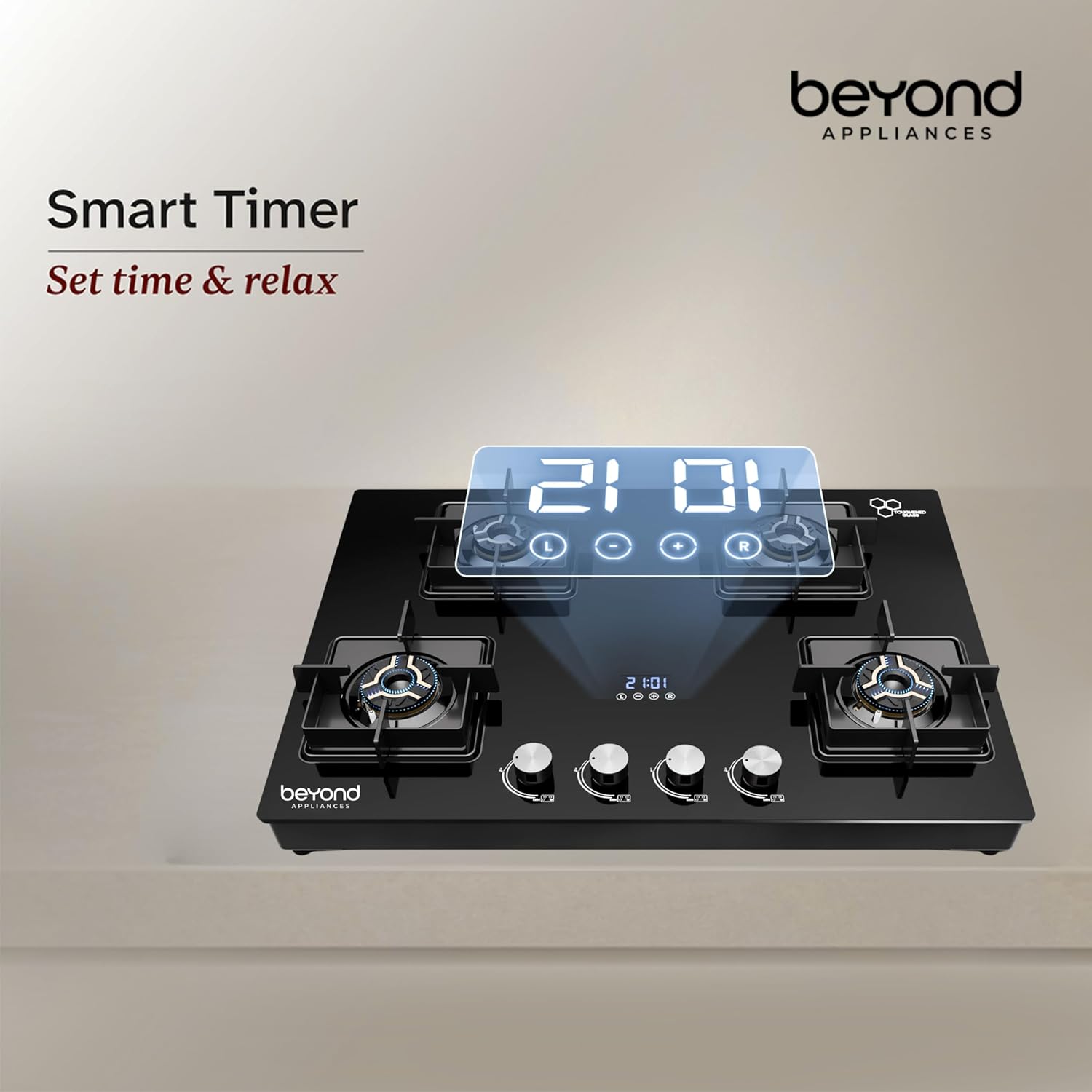 Beyond Appliances Solaria 4 Burner Smart Gas Stove