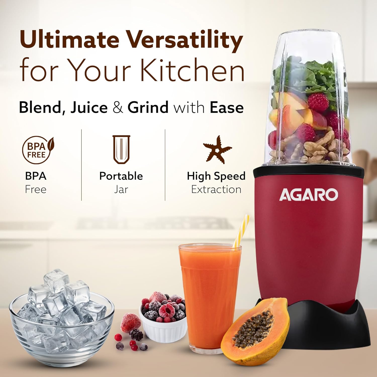 Agaro Regal 3 Jar Personal Blender