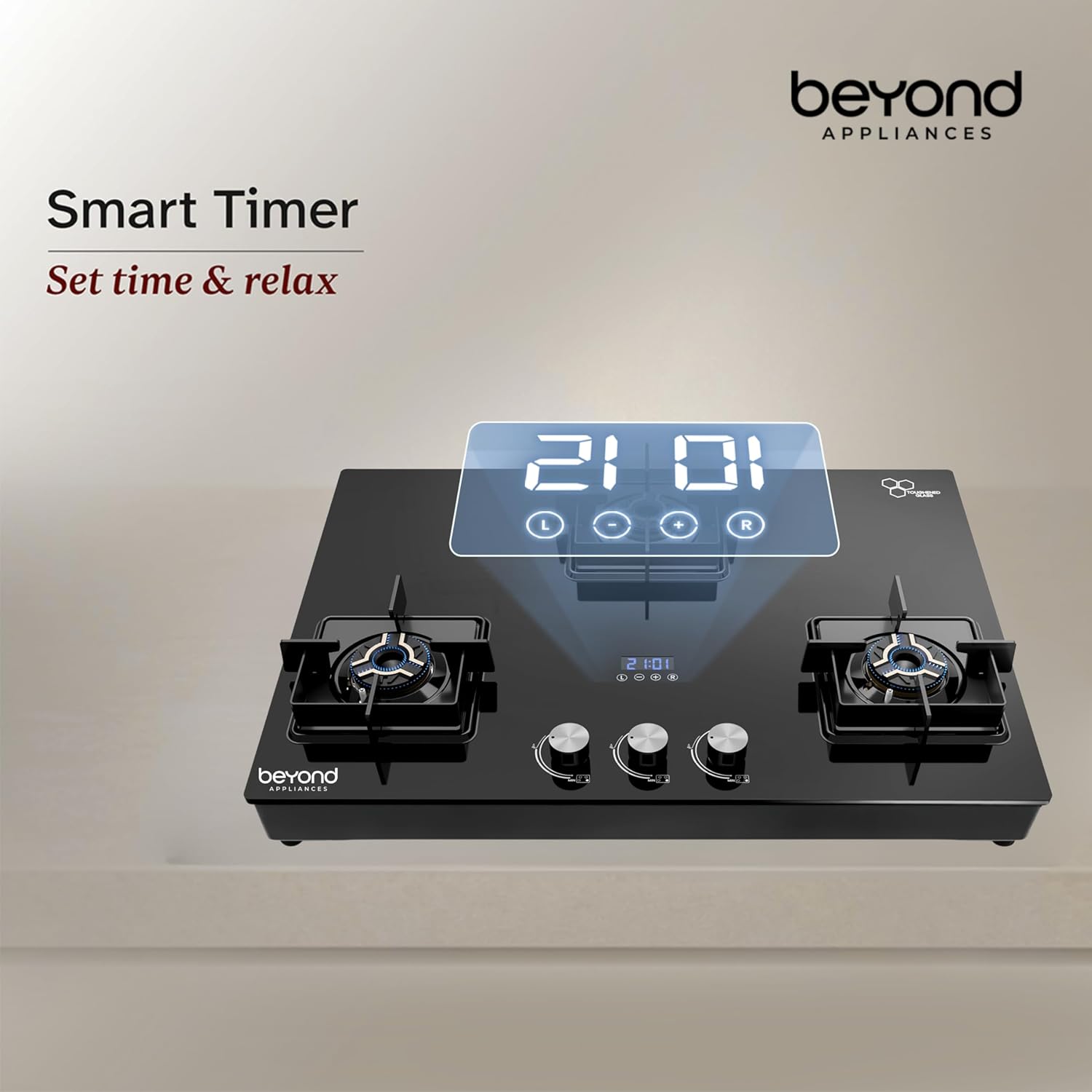 Beyond Appliances Solaria 3 Burner Smart Gas Stove