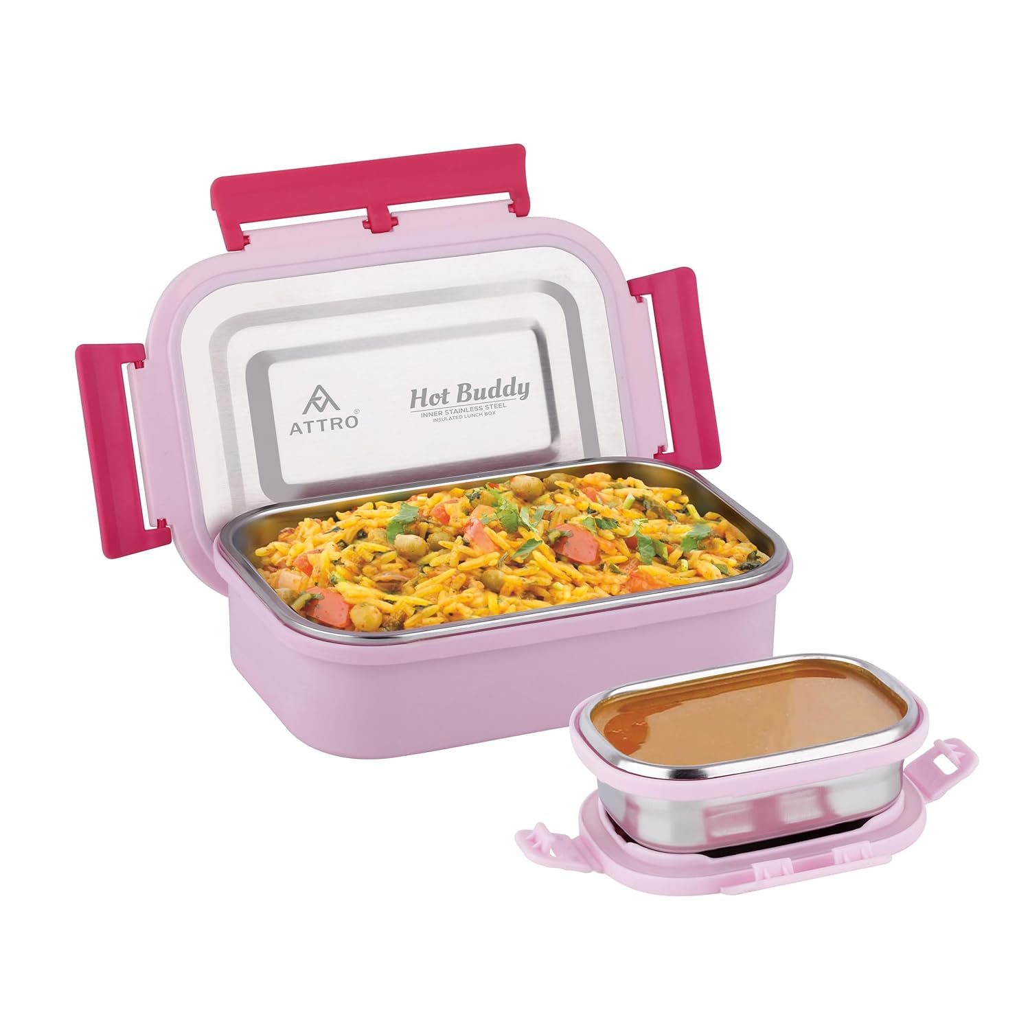 Attro Hot Buddy Stainless Steel Lunch Box