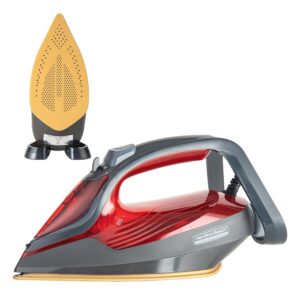 Hamilton Beach Fully-Automatic Steam Iron with iSense Technology, Steam Iron, Intelligent Auto-Temp, iron for clothes, Ceramic-Coated Soleplate with 5-Year Warranty, Auto Standby, 45g/min Steam,