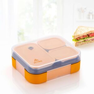 Attro Admire 3 Compartment SS Lunch Box
