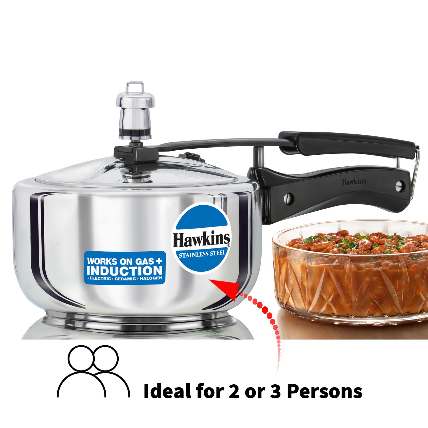 Hawkins Pressure Cooker Stainless Steel Inner Lid Cooker