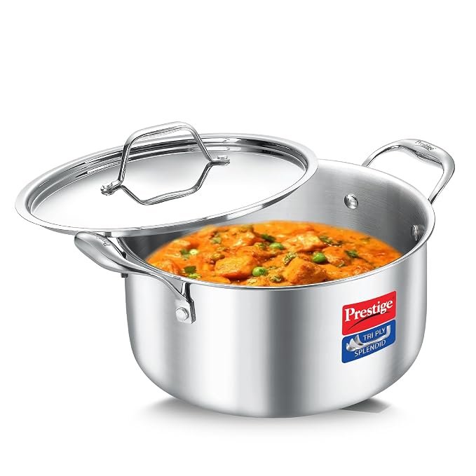 Prestige Triply Splendid Cookware Casserole With Lid 16Cm