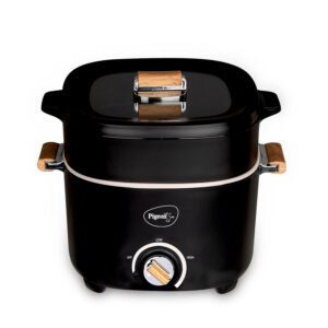 Pigeon Everyday Plus Multi-Cook Electric Kettle,1000 Watts,2.5 Litre, used for Boil, Brew, Cook & Serve All in One (Black)