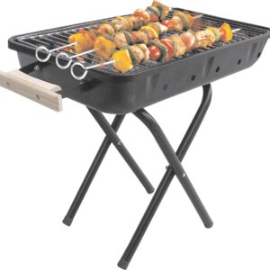 Prestige PPBW 04 Portable Barbeque with Detachable Legs, Black