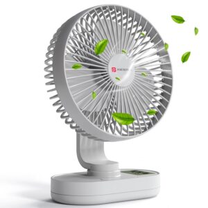 Portronics Airloop Portable Desk Fan with Automatic 92° Oscillation