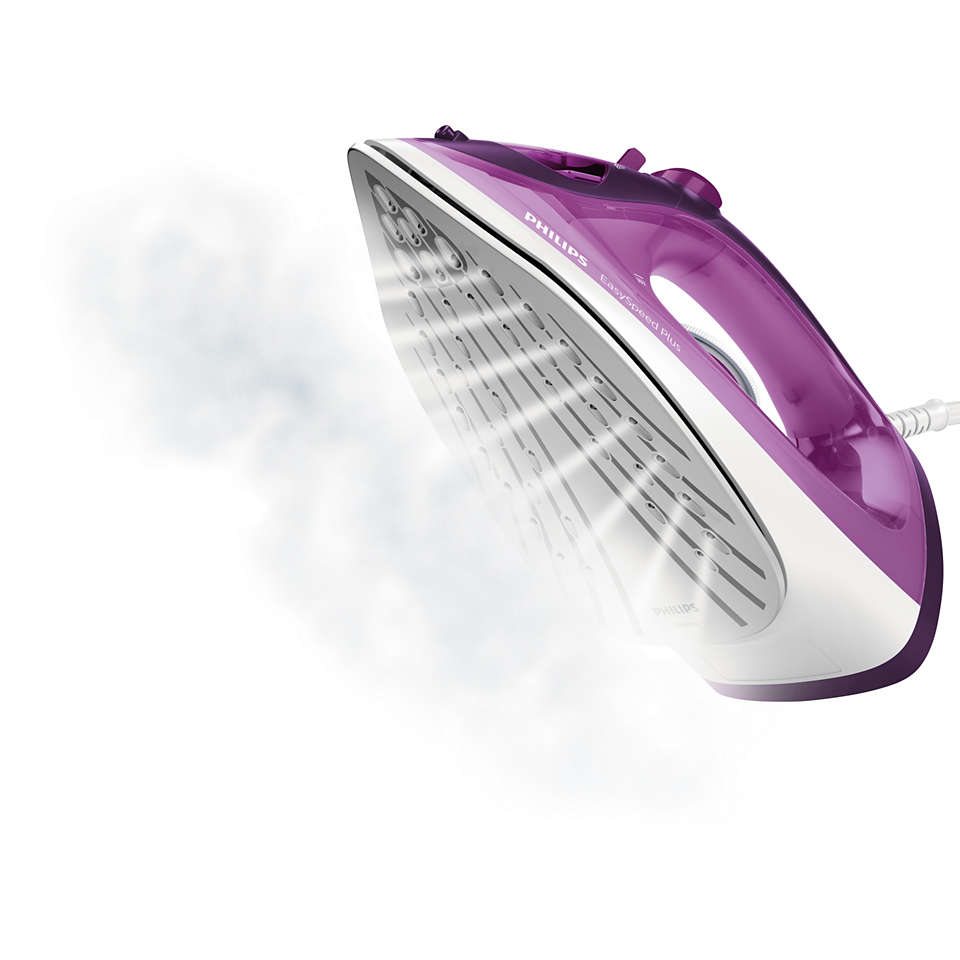 Philips EasySpeed Plus Steam Iron GC2147/30-2400W, Quick Heat up with up to 30 g/min steam, 150g steam Boost, Scratch Resistant Ceramic Soleplate, Vertical steam, Drip-Stop - Image 2