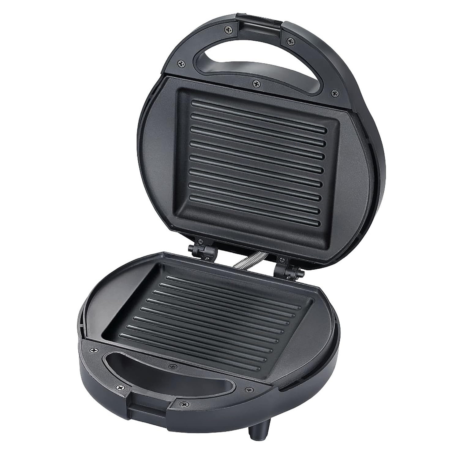 Prestige PGSP Single Sandwich Toaster with Fixed Grill Plate (500W, Black, Non-Stick)