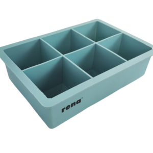 Rena Silicone Square Ice Cube Tray Big - 6 | Easy to Use
