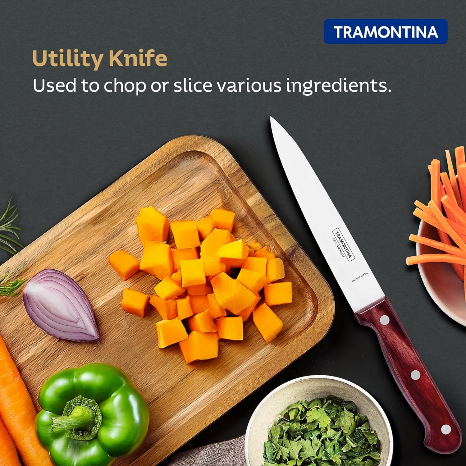 Tramontina Polywood Utility Knife