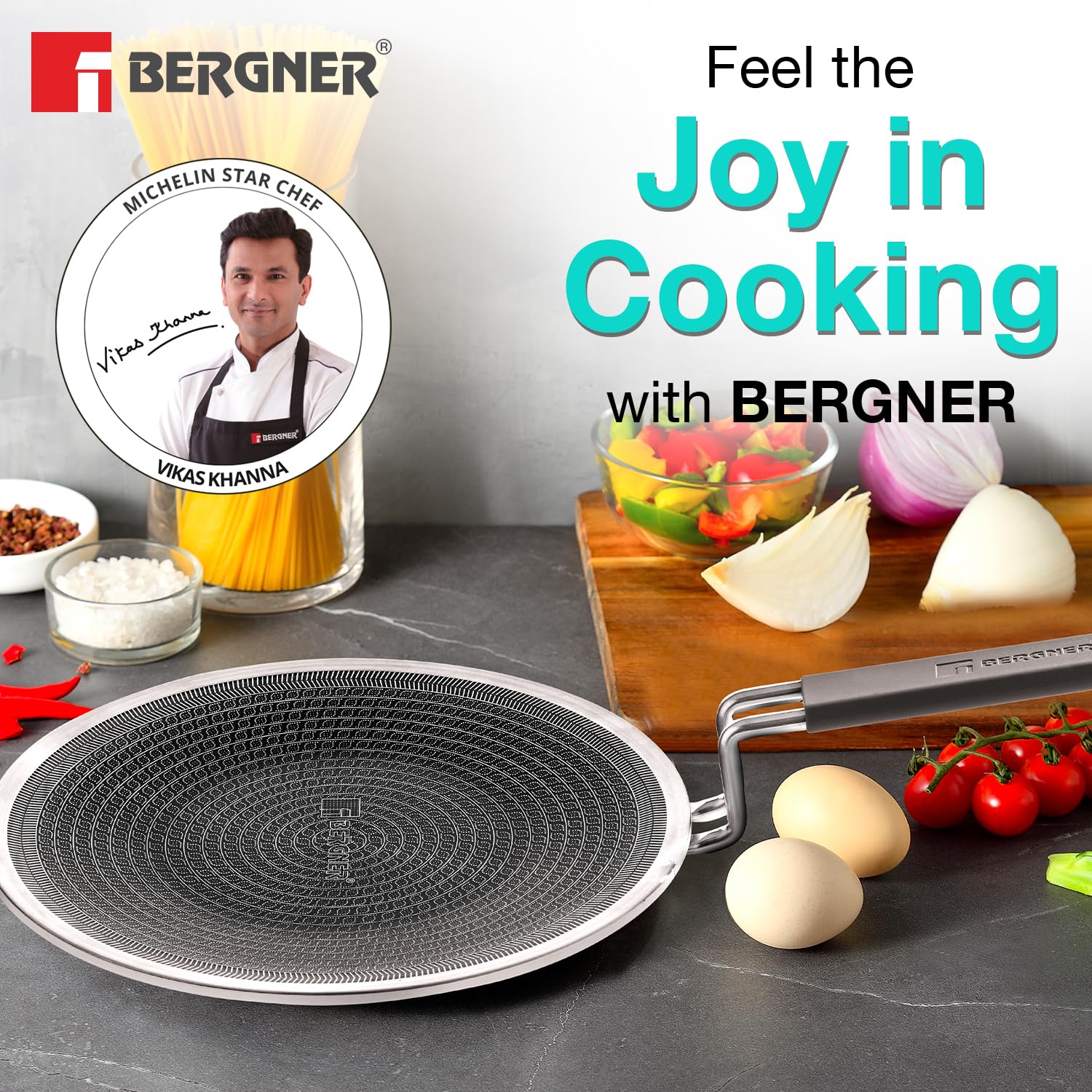 Bergner Hi-Tech Giro Triply Roti Tawa