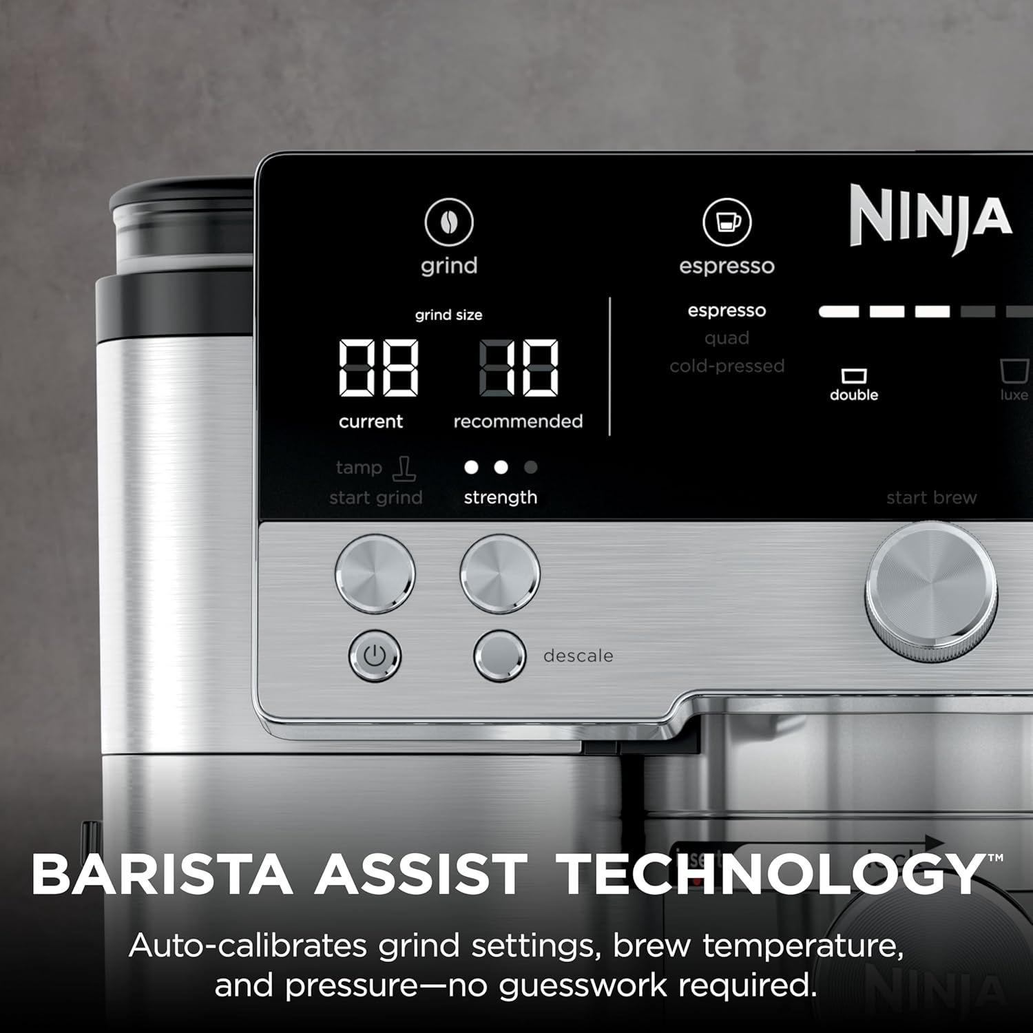 Ninja Luxe Café Premier 3-in-1 Espresso Machine with Built-in Grinder & Scale