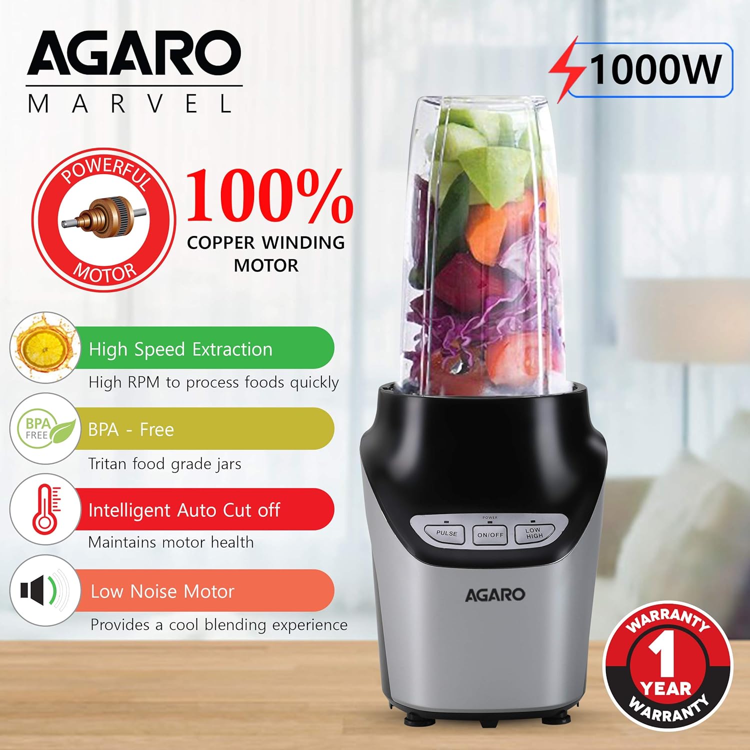 Agaro Marvel Nutri Blender