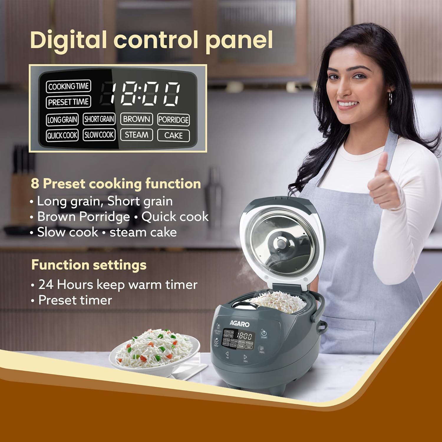 Agaro Imperial Electric Rice Cooker
