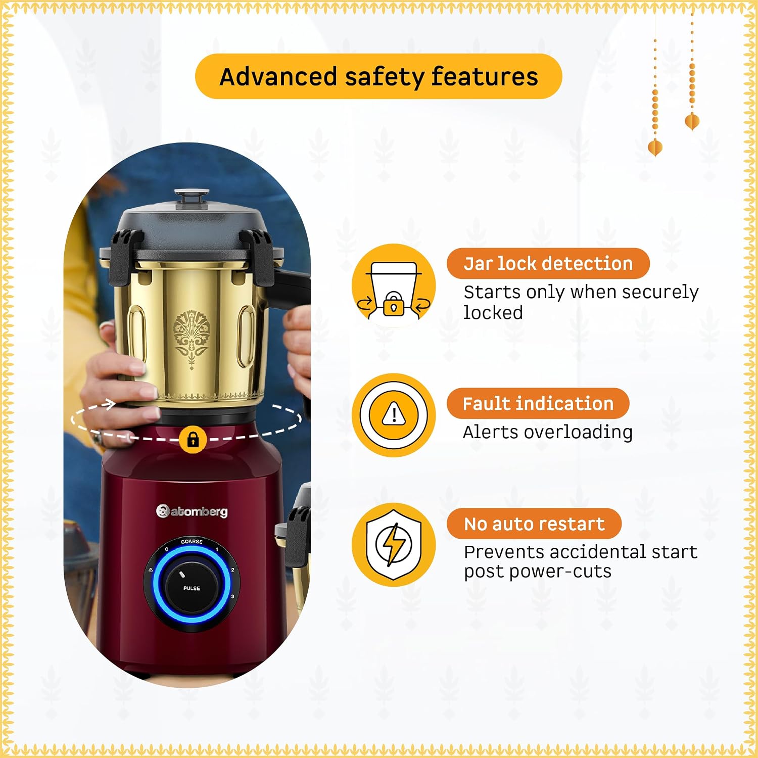 Atomberg Zenova Special Edition Mixer Grinder
