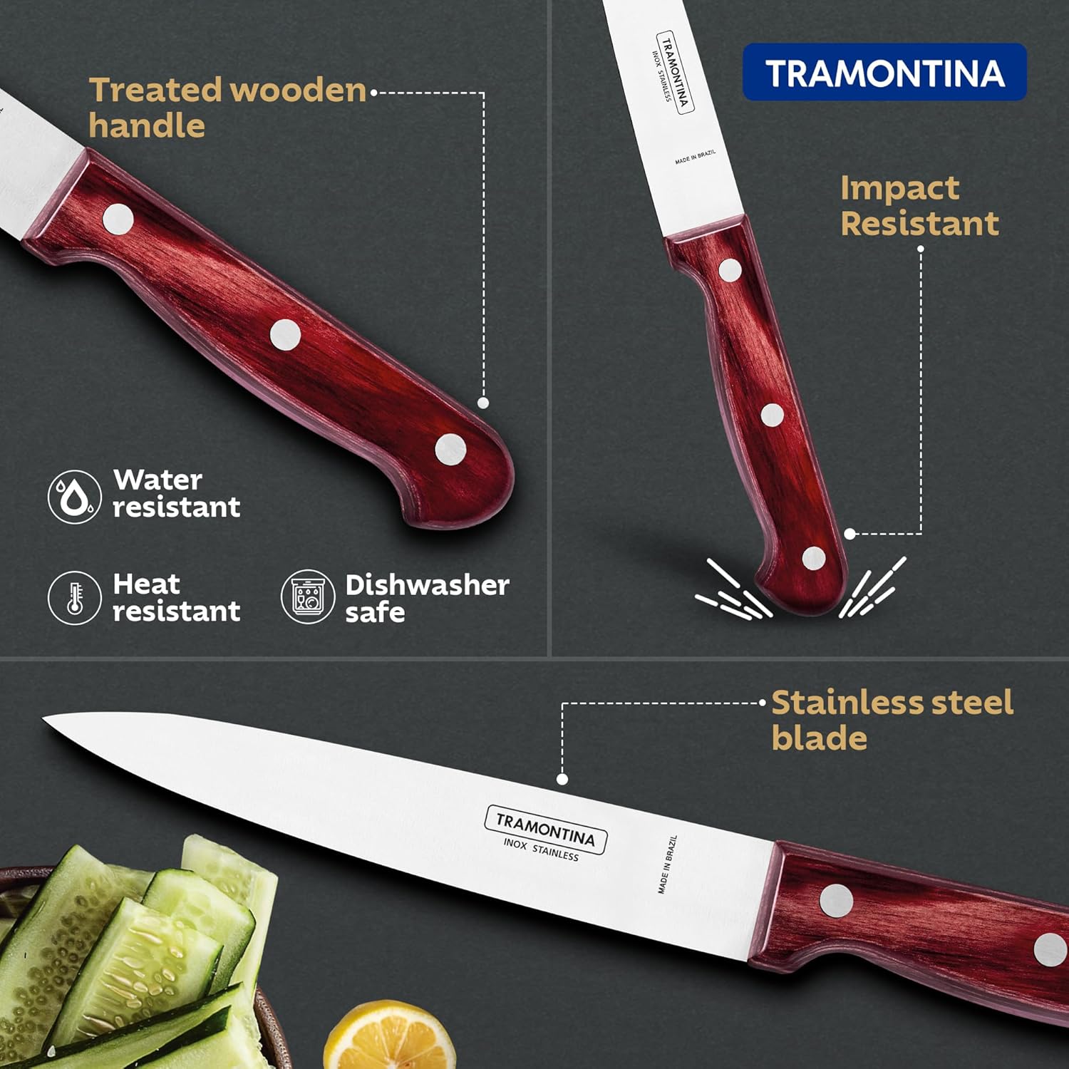 Tramontina Polywood Utility Knife