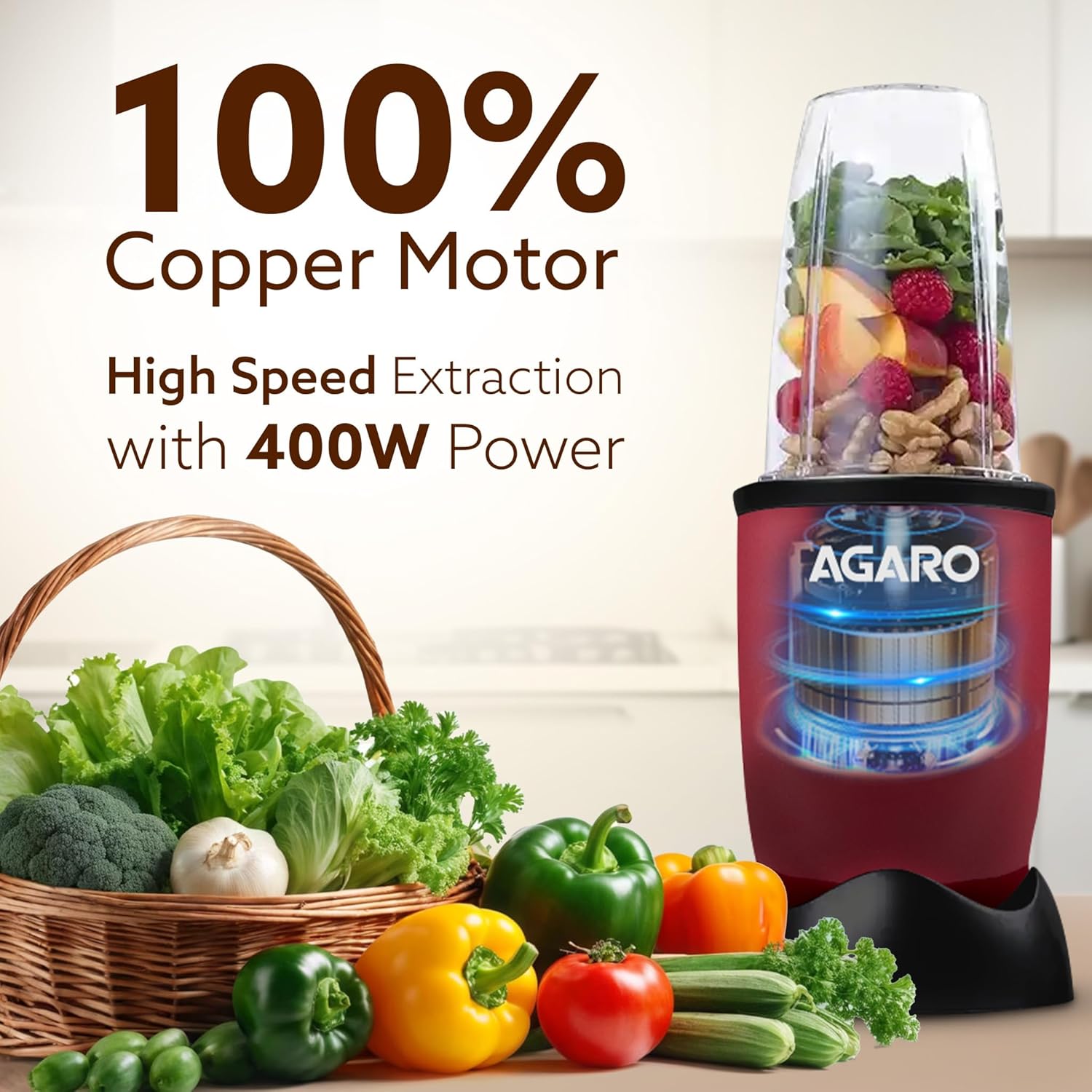 Agaro Regal 3 Jar Personal Blender