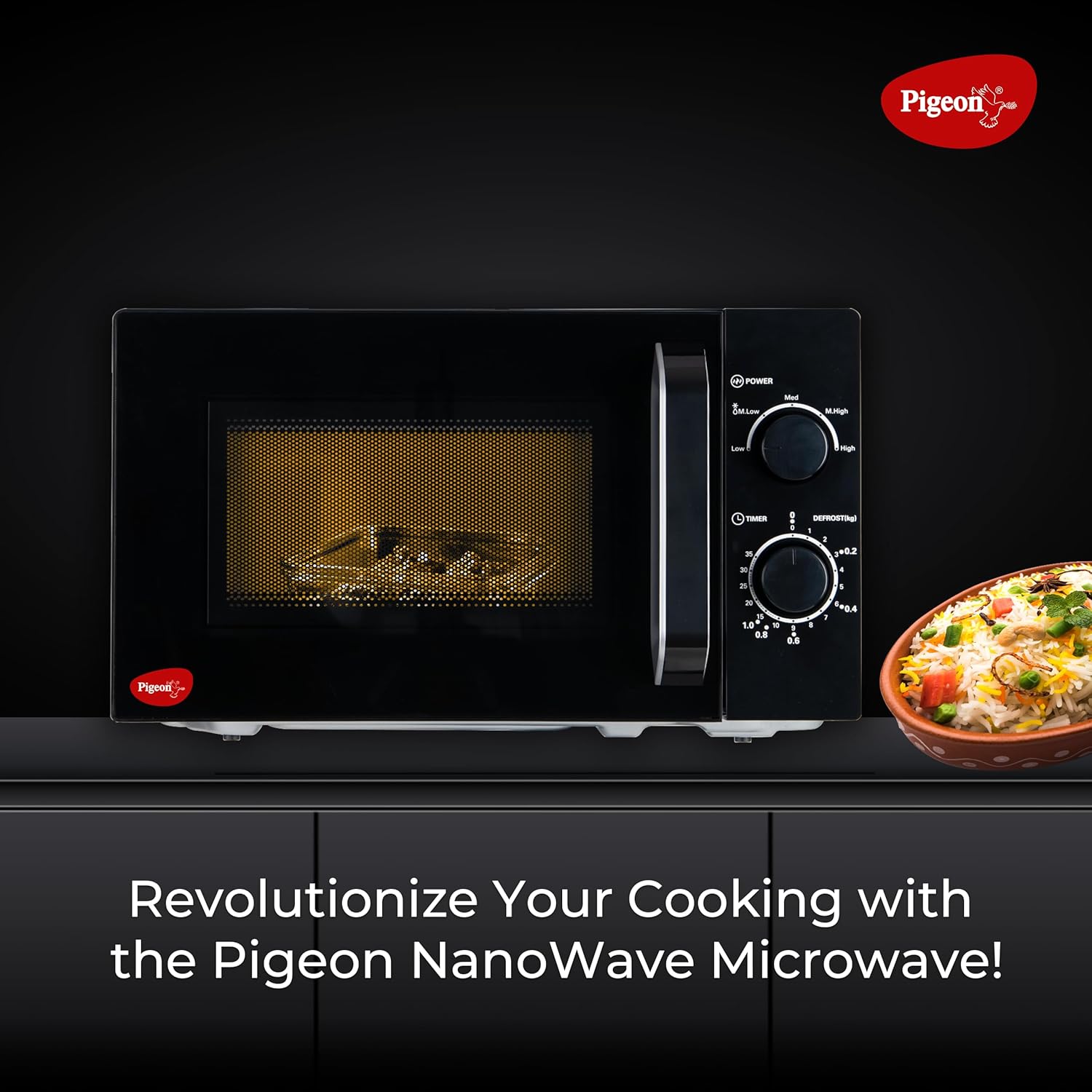 Pigeon 20L Nano Wave Solo Microwave Oven