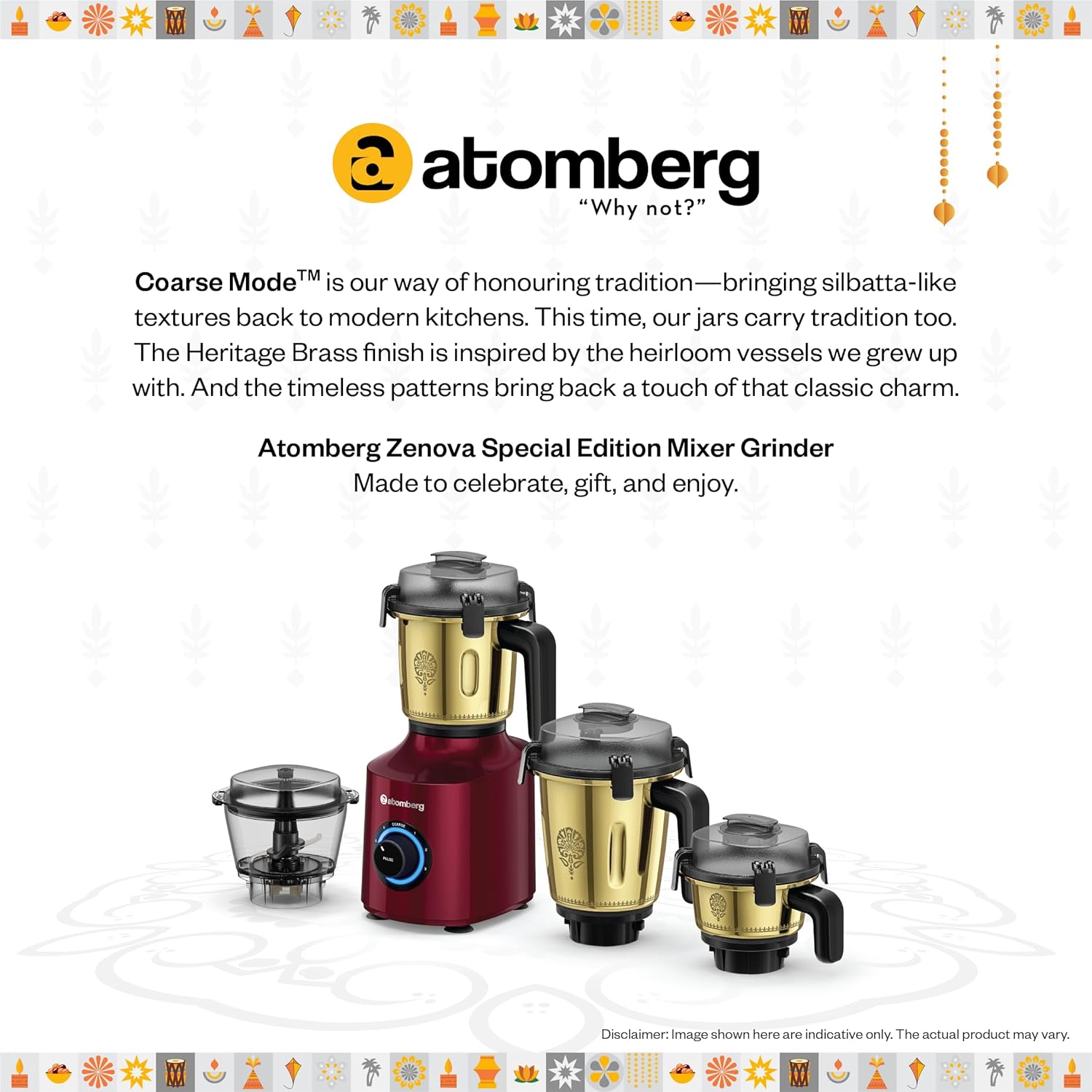 Atomberg Zenova Special Edition Mixer Grinder