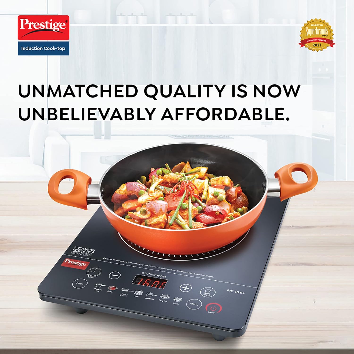 Prestige Pic 15.0+ 1900-Watt Induction Cooktop (Tempered Glass, Black) - Image 2