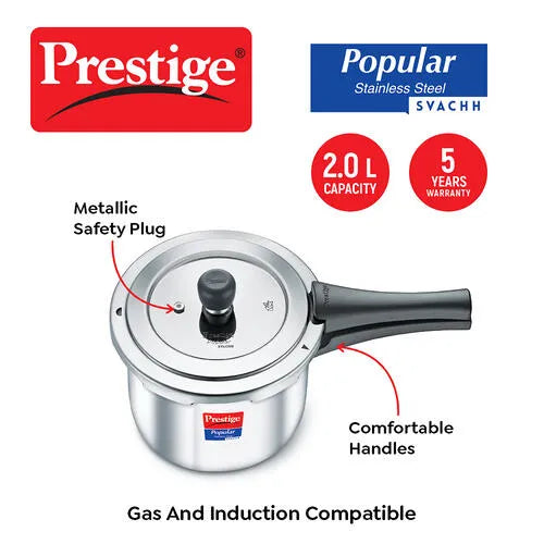 Prestige Popular Svachh Stainless Steel Cooker