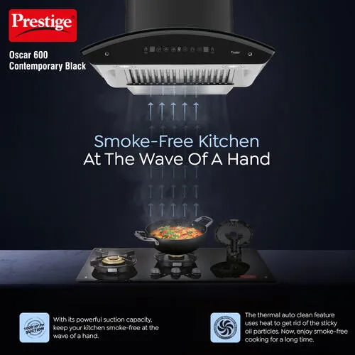 PRESTIGE CHIMNEY ZEN SPLIT KITCHEN HOOD 60CM - Image 2